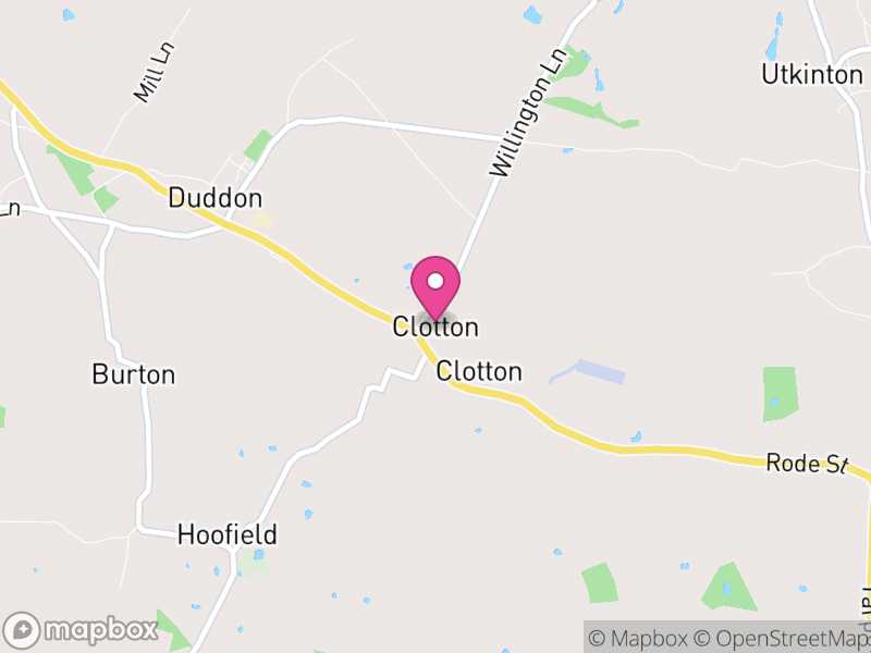 Map of Clotton Hoofield, Cheshire West and Chester