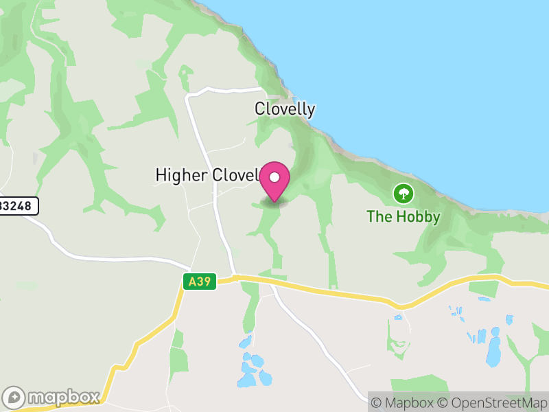 Map of Clovelly, Torridge