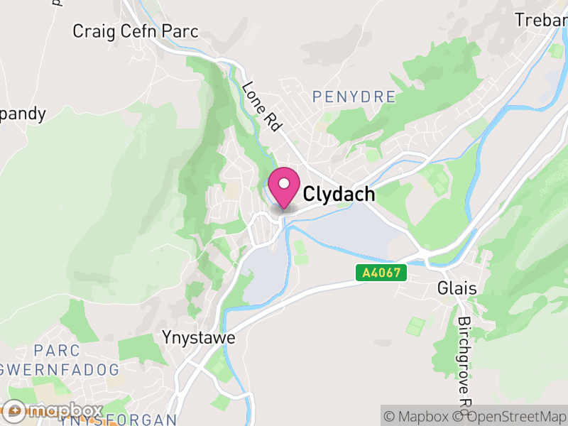 Map of Clydach, Swansea