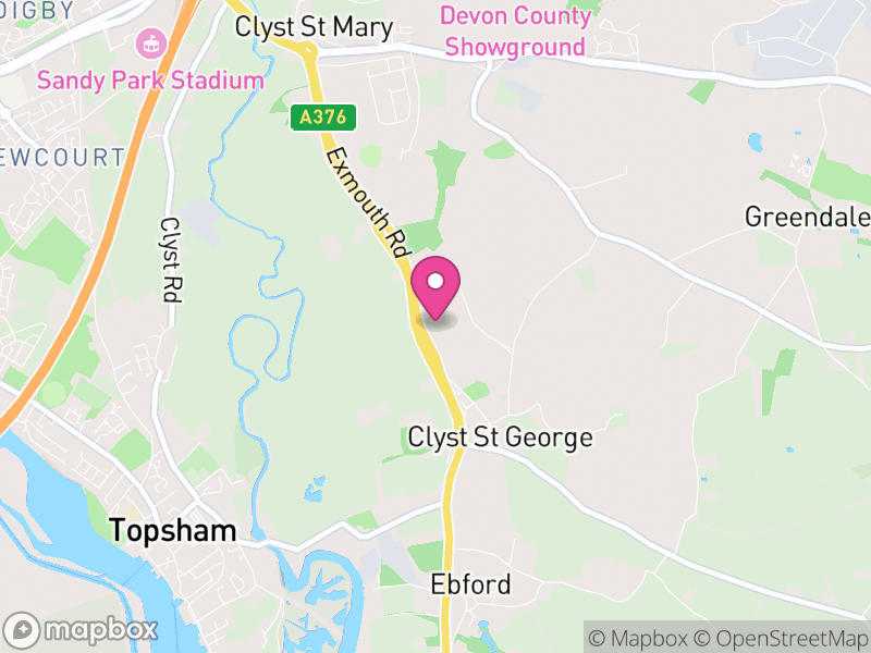 Map of Clyst St. George, East Devon