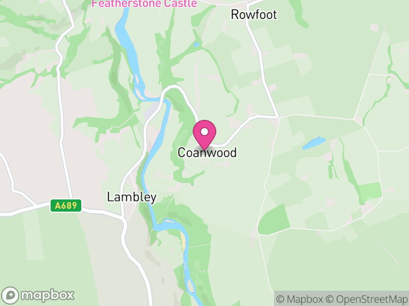 Map of Coanwood, Northumberland
