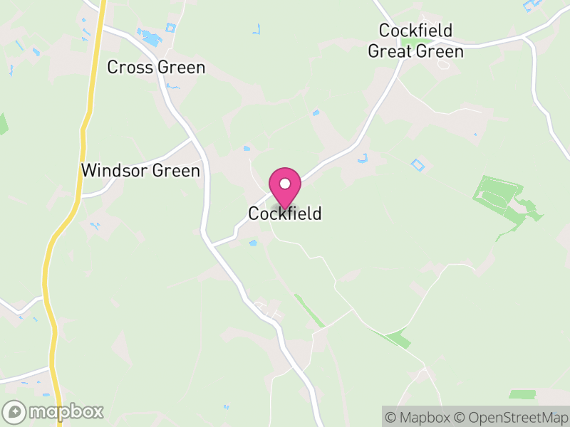 Map of Cockfield, Babergh
