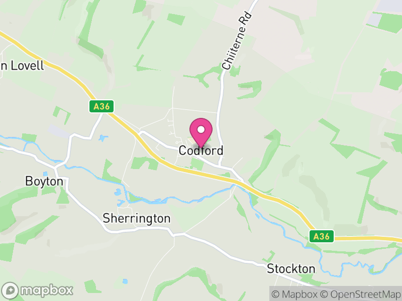 Map of Codford, Wiltshire