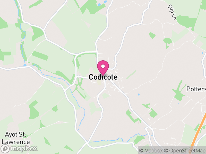 Map of Codicote, North Hertfordshire
