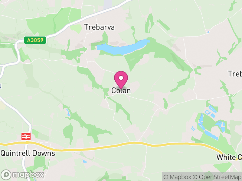 Map of Colan, Cornwall