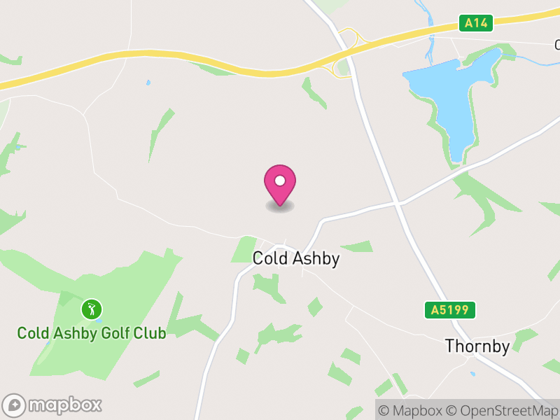 Map of Cold Ashby, West Northamptonshire