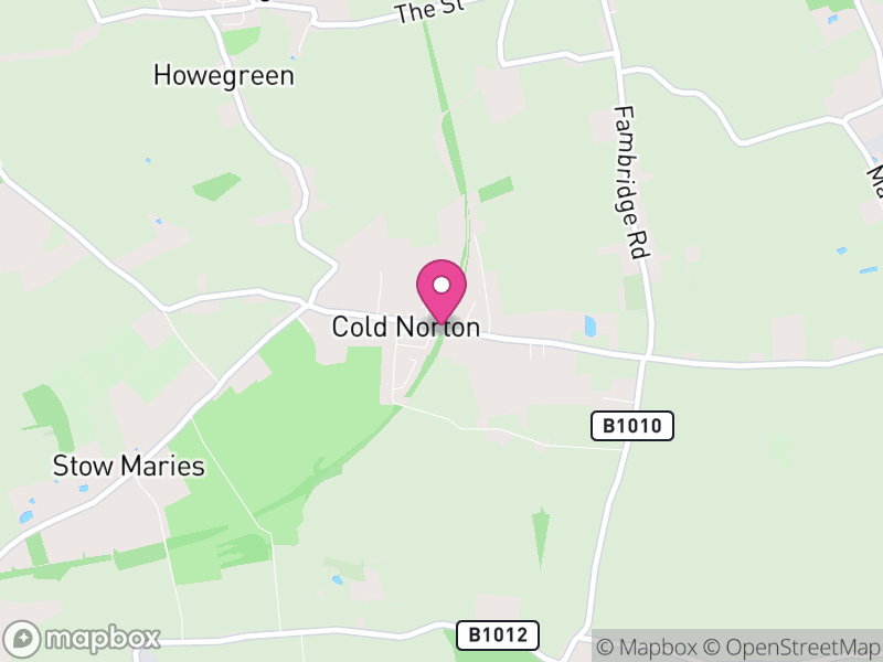 Map of Cold Norton, Maldon