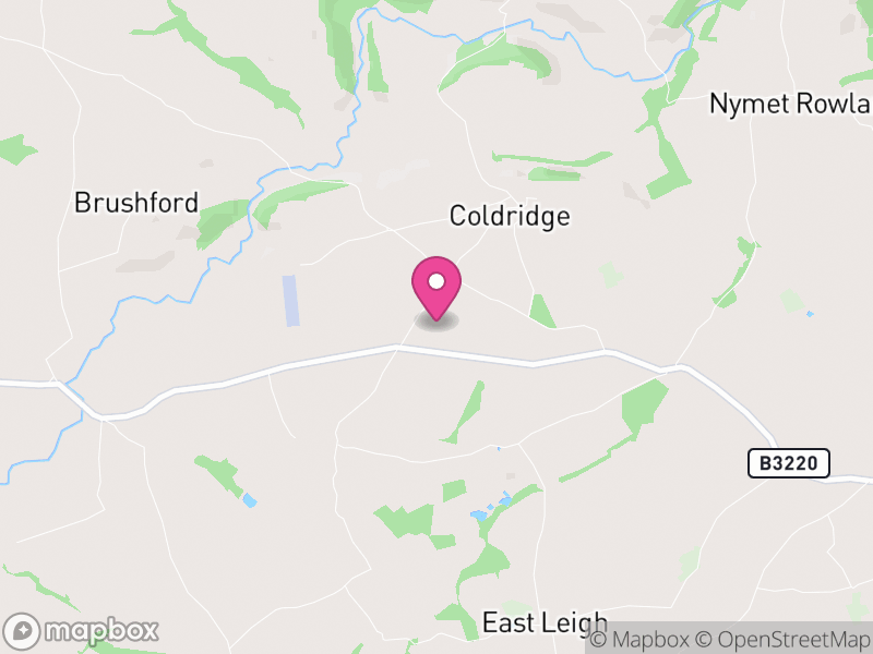Map of Coldridge, Mid Devon