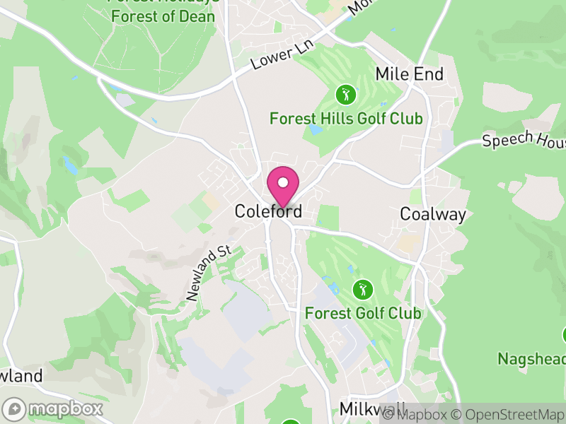 Map of Coleford, Forest of Dean