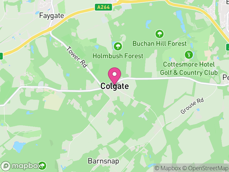 Map of Colgate, Horsham