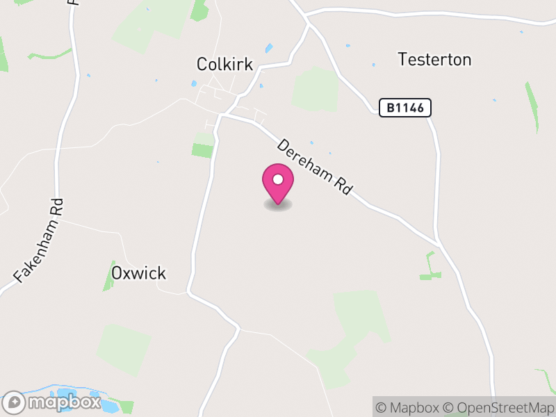 Map of Colkirk, Breckland