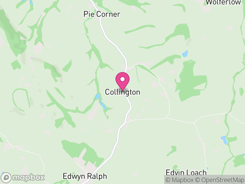 Map of Collington, Herefordshire