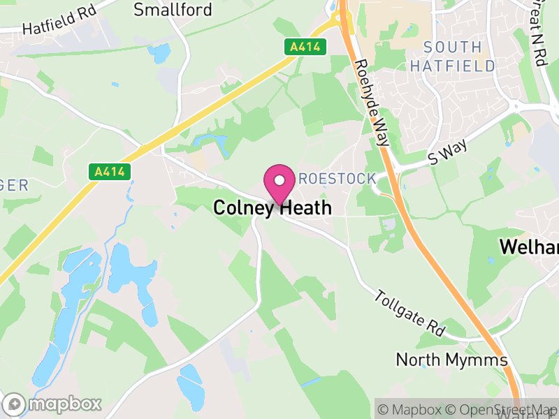 Map of Colney Heath, St Albans