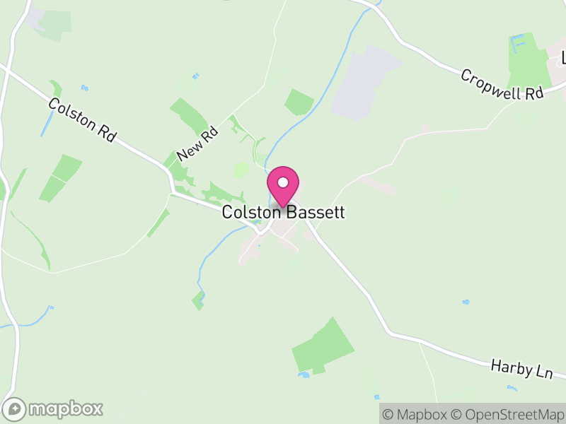 Map of Colston Bassett, Rushcliffe