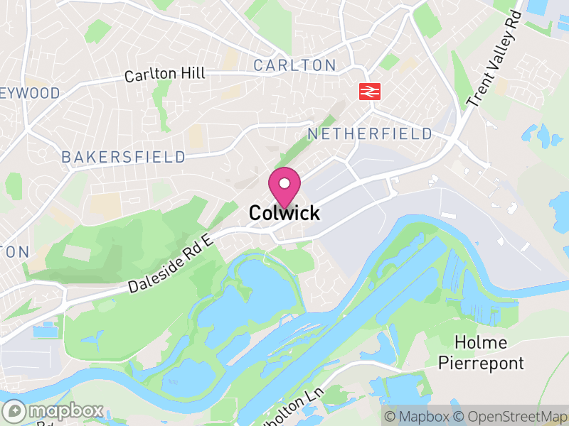 Map of Colwick, Gedling
