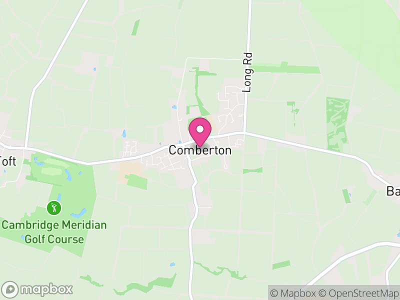 Map of Comberton, South Cambridgeshire