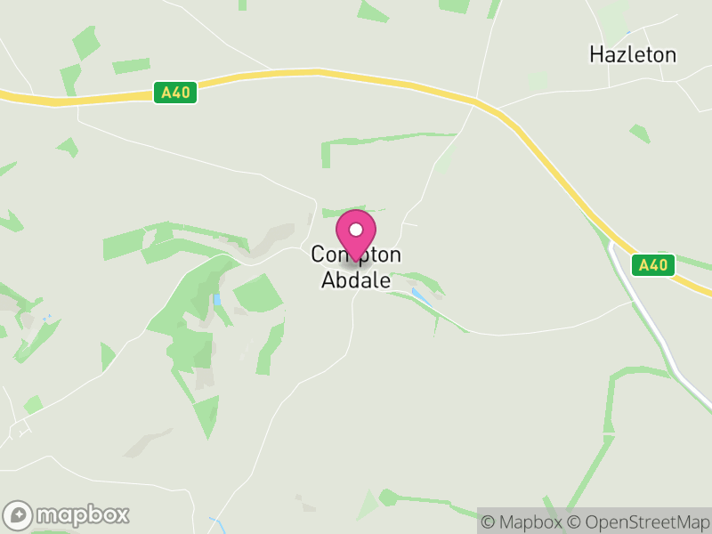 Map of Compton Abdale, Cotswold