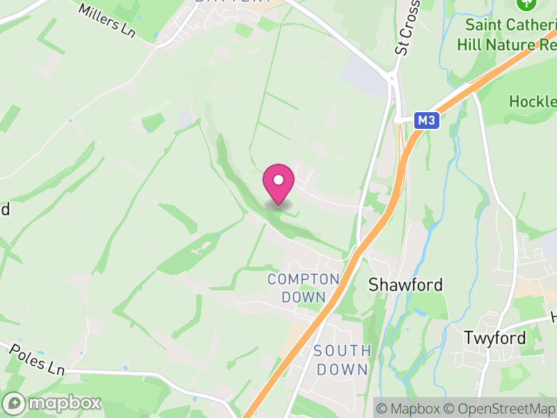 Map of Compton and Shawford, Winchester