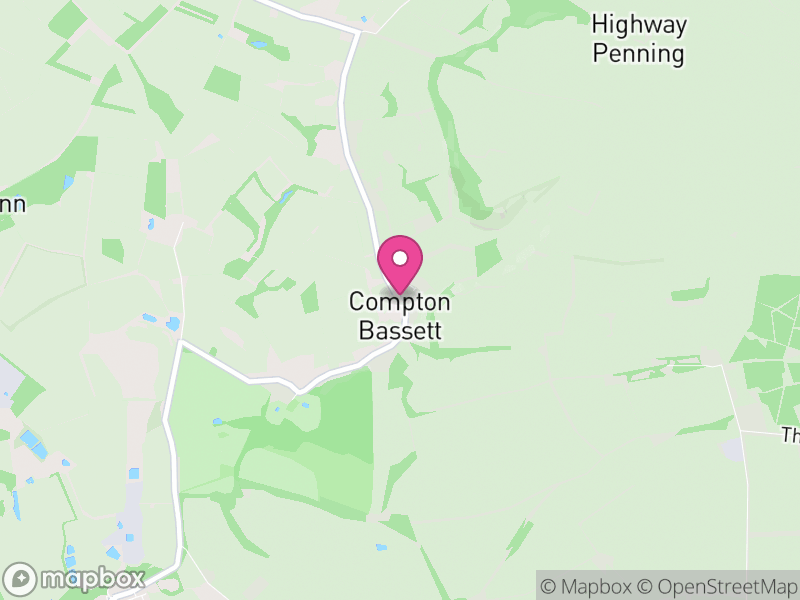 Map of Compton Bassett, Wiltshire