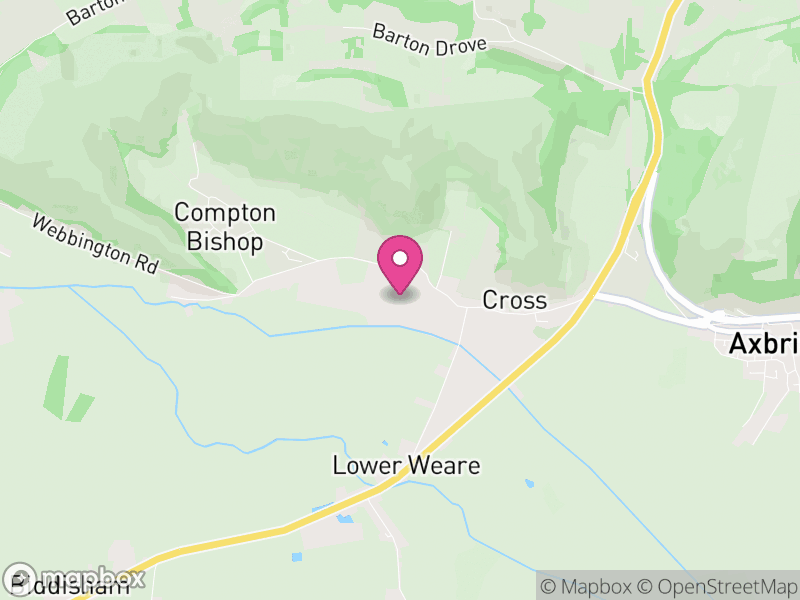 Map of Compton Bishop, Somerset