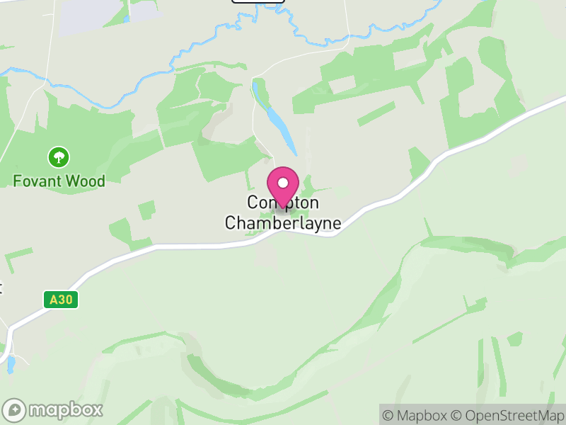 Map of Compton Chamberlayne, Wiltshire