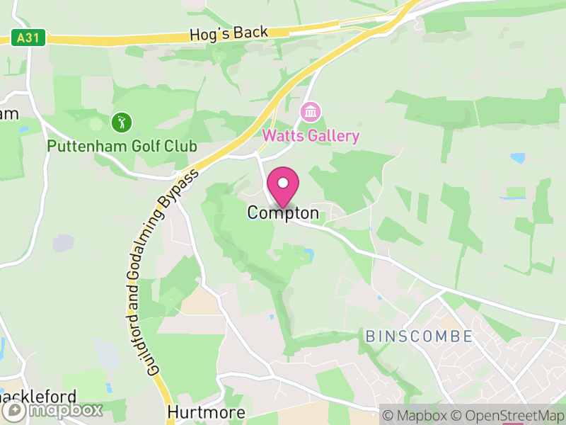 Map of Compton, Guildford
