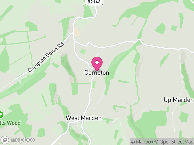Map of Compton, Chichester
