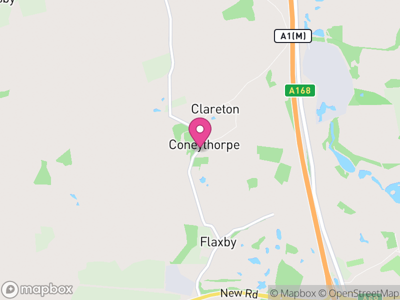 Map of Coneythorpe and Clareton, North Yorkshire