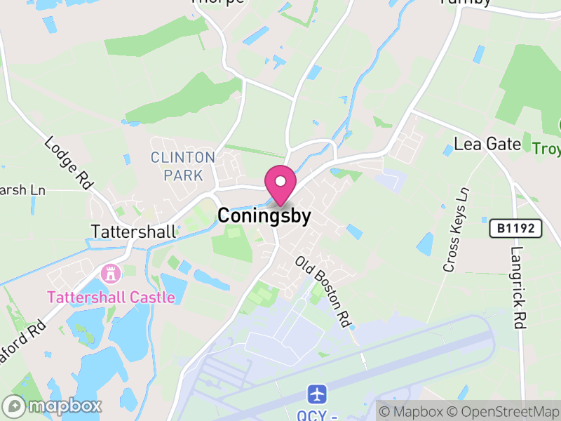 Map of Coningsby, East Lindsey