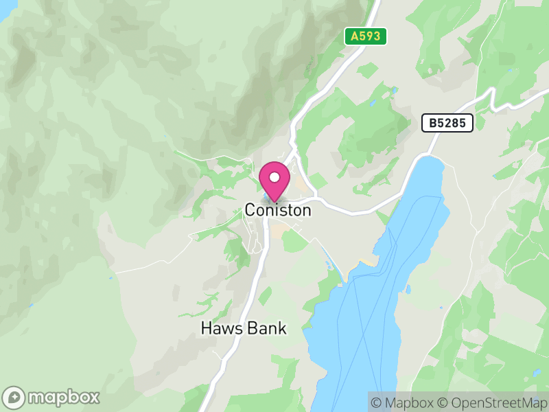 Map of Coniston, Westmorland and Furness
