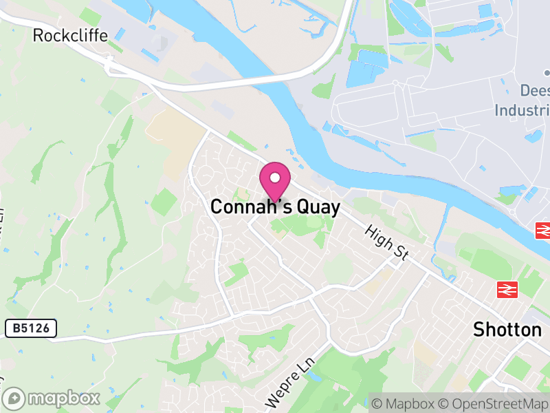 Map of Connah's Quay, Flintshire