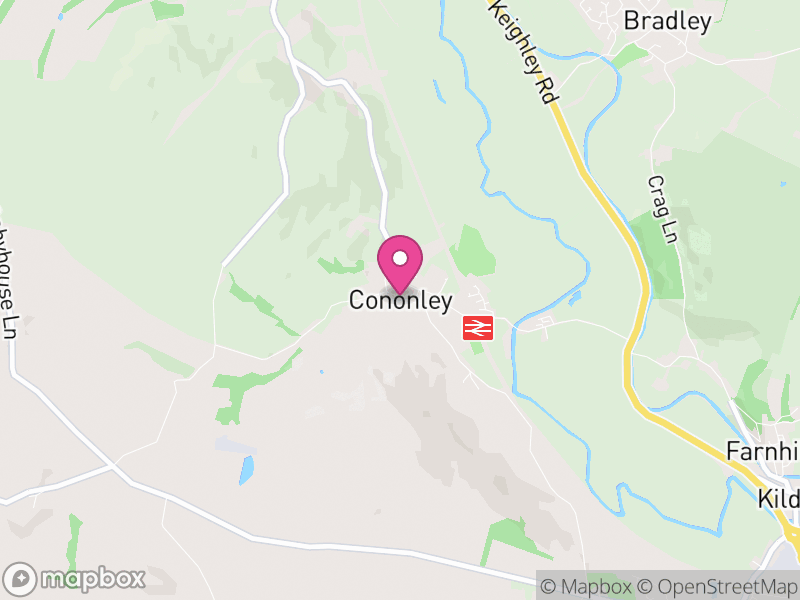 Map of Cononley, North Yorkshire