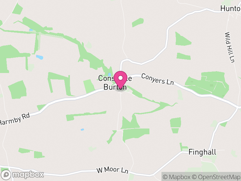 Map of Constable Burton, North Yorkshire