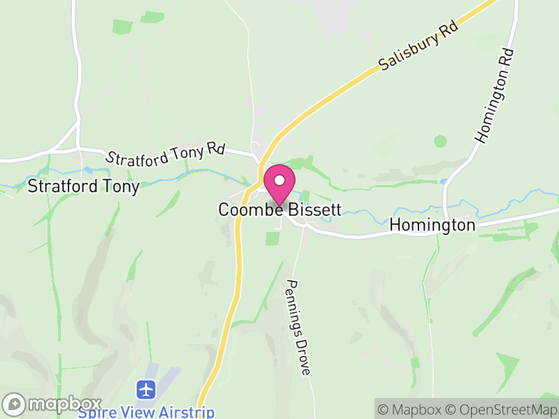 Map of Coombe Bissett, Wiltshire