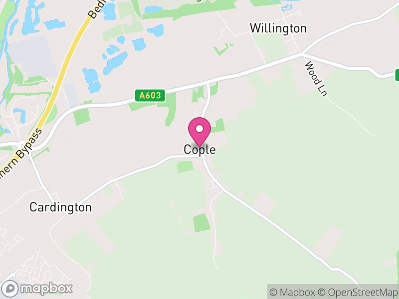 Map of Cople, Bedford