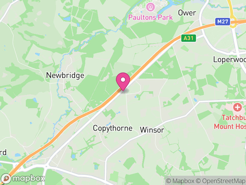 Map of Copythorne, New Forest