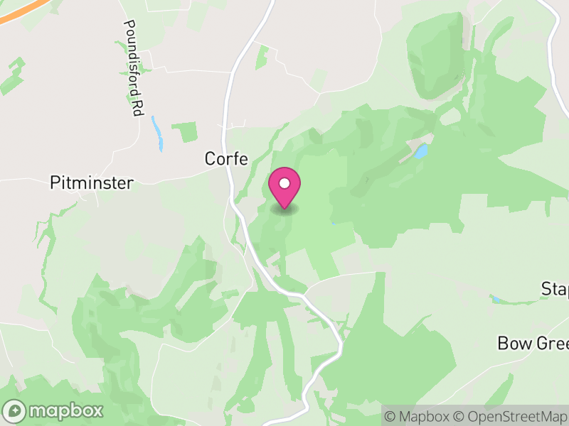 Map of Corfe, Somerset
