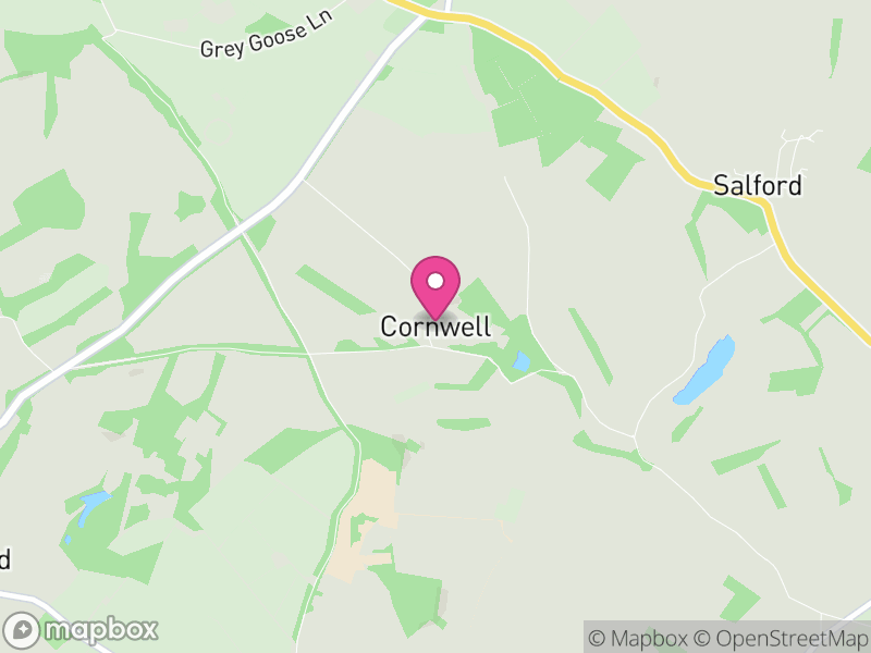 Map of Cornwell, West Oxfordshire