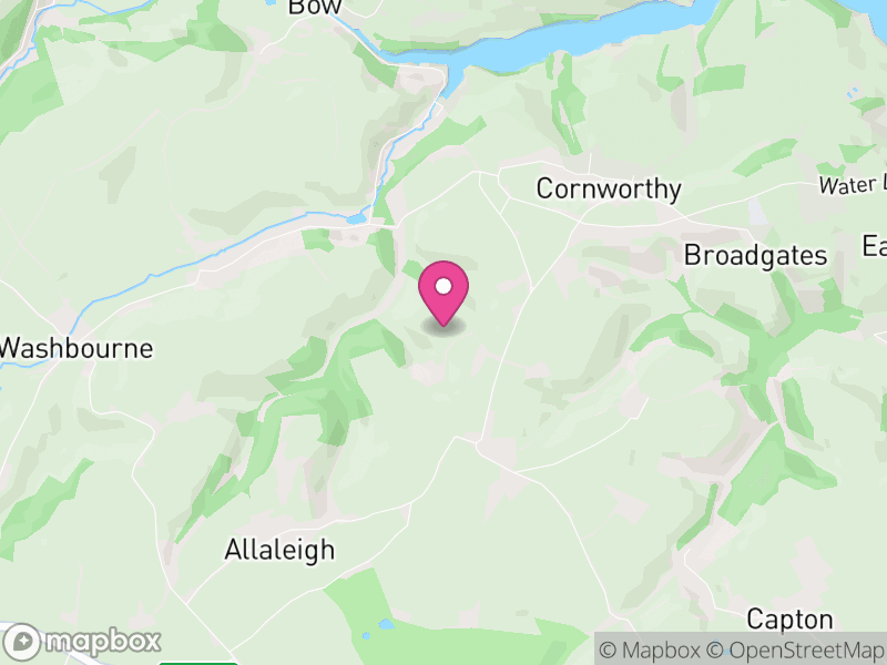 Map of Cornworthy, South Hams