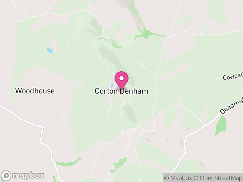 Map of Corton Denham, Somerset
