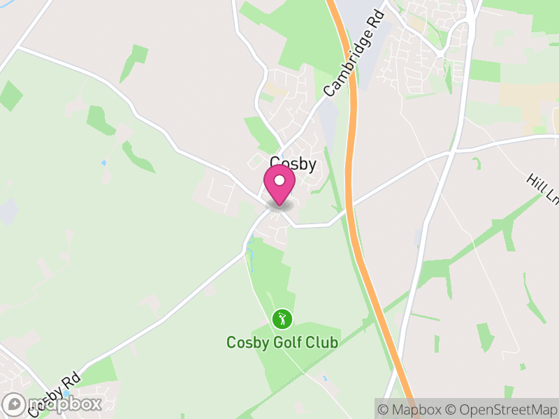 Map of Cosby, Blaby