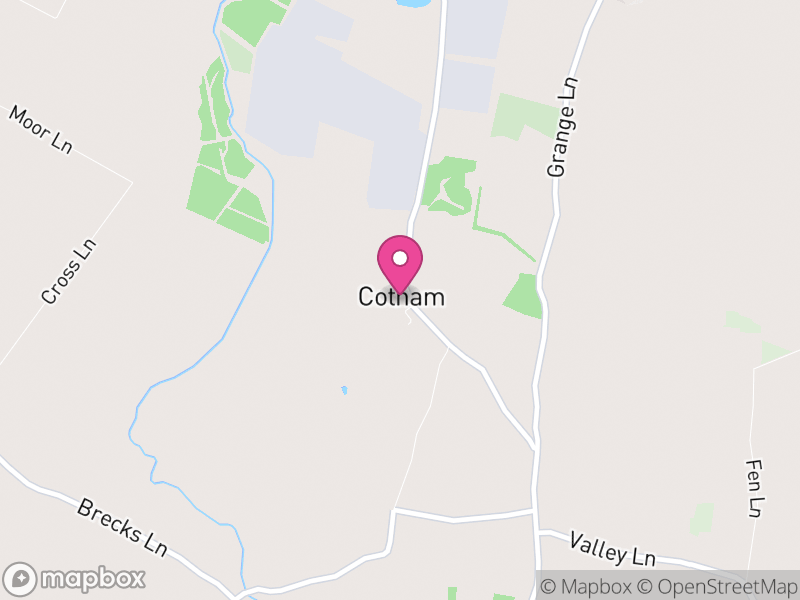 Map of Cotham, Newark and Sherwood