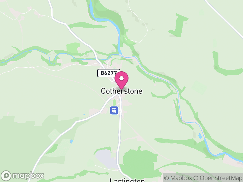 Map of Cotherstone, County Durham