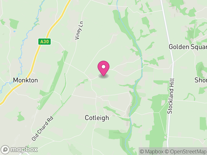 Map of Cotleigh, East Devon