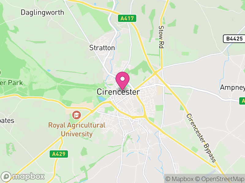 Map of Cotswold, Gloucestershire