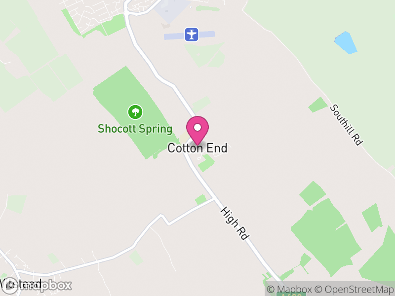 Map of Cotton End, Bedford