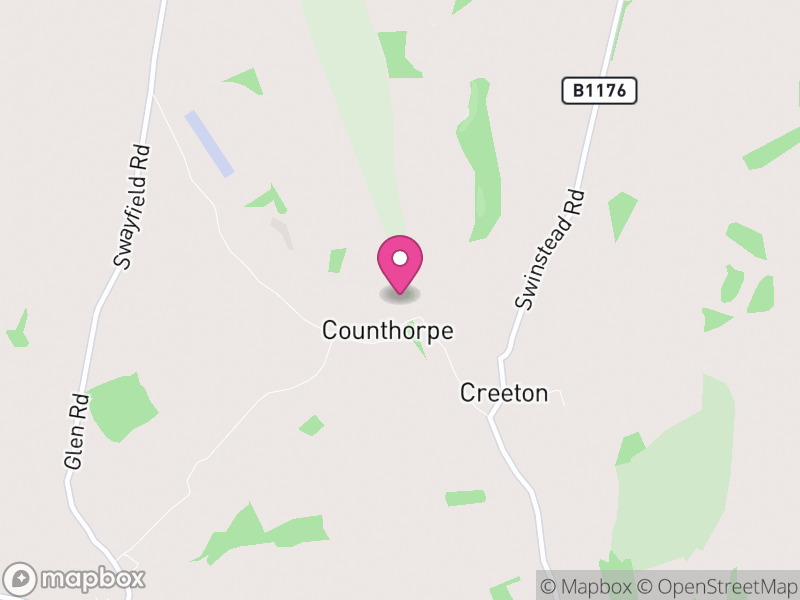 Map of Counthorpe and Creeton, South Kesteven