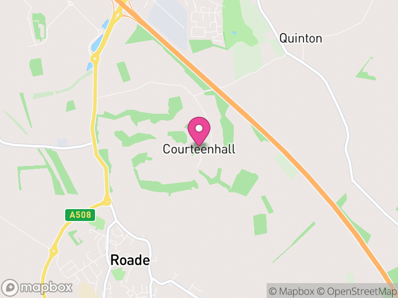 Map of Courteenhall, West Northamptonshire
