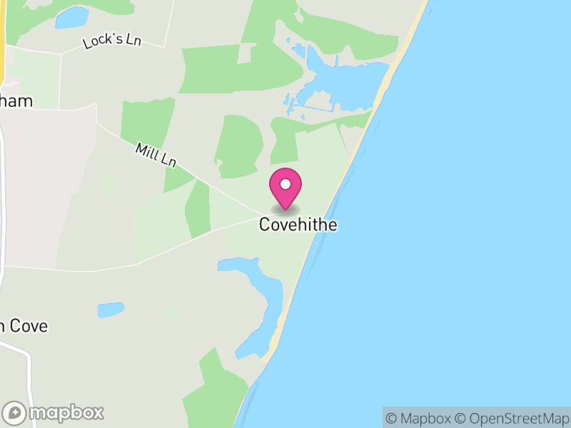 Map of Covehithe, East Suffolk