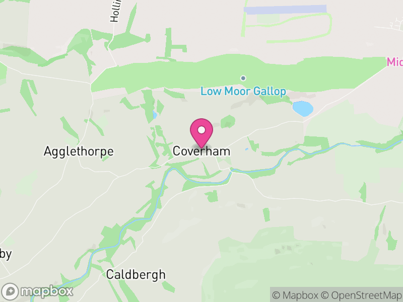 Map of Coverham with Agglethorpe, North Yorkshire